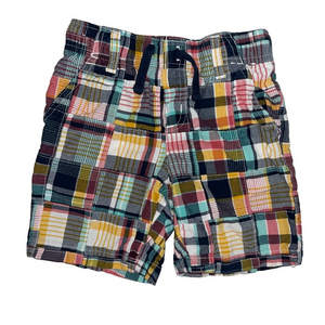 Gymboree Red, Blue, Patchwork Shorts Vibrant Design Size 4T Boys shorts Cotton